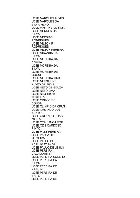 Lista geral de precatórios - TJDFT