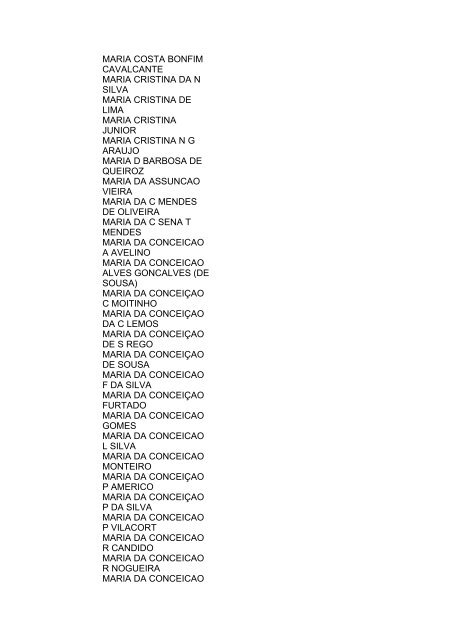 Lista geral de precatórios - TJDFT