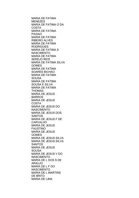 Lista geral de precatórios - TJDFT