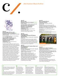 Festival PDF - Caramoor Center for Music and the Arts