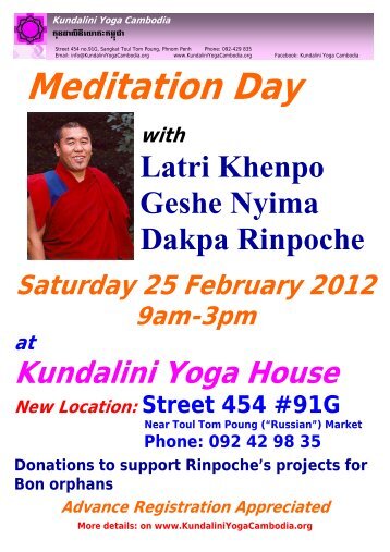 Meditation Day with Latri Khenpo Geshe Nyima Dakpa Rinpoche ...