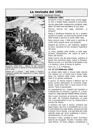 La nevicata del 1951 - Comelico Cultura
