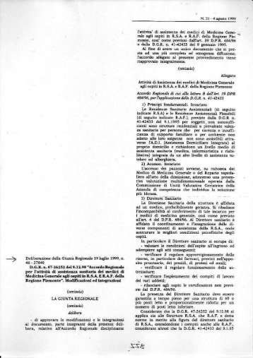 D.G.R. 19 luglio 1999 n. 46-27840 - Città di Torino