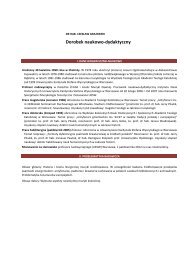 Pełen dorobek naukowy - historia