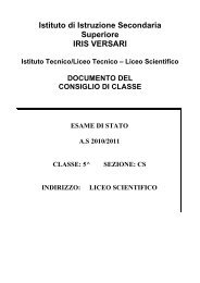 5CS documento CdC - Iris Versari
