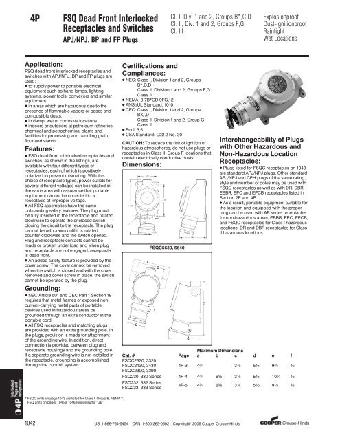 4P Plugs and Receptacles Industrial Heavy Duty Interlocked ...