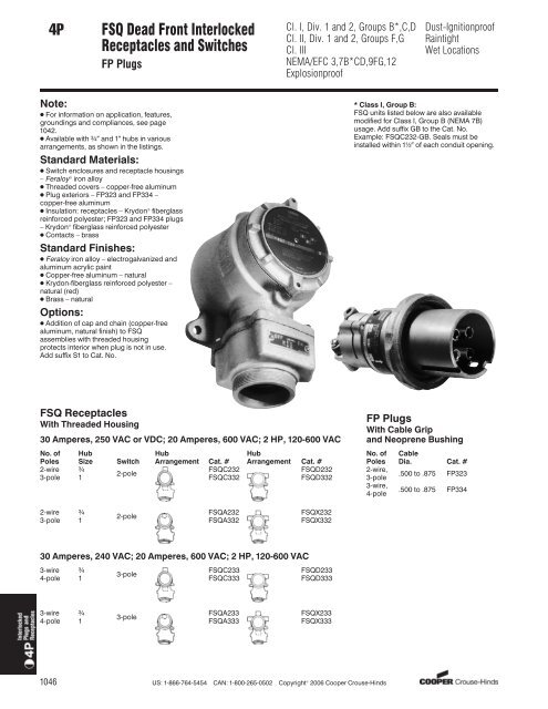 4P Plugs and Receptacles Industrial Heavy Duty Interlocked ...