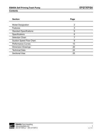 EFQ Technical Section, rev. 0213 - Ebara