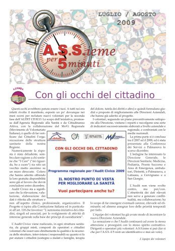 giornale luglio_agosto_.pdf - Azienda per i Servizi Sanitari n. 5 ...