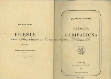 Rapsodia garibaldina - Fondazione Giangiacomo Feltrinelli