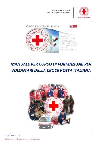 manuale per corso di formazione per volontari della croce rossa ...