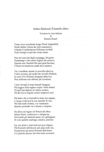 Arthur Rimbaud: I l battello ebbro - OpenstarTs