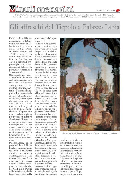 307 Gli affreschi del Tiepolo a Palazzo Labia - Fondazione ...