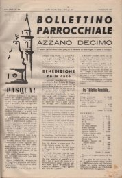 1951 marzo-aprile - Parrocchia San Pietro Apostolo - Azzano ...