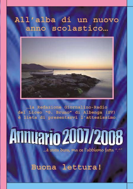 All alba di un nuovo anno scolastico - Liceo G.Bruno