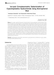 Ion-pair Complexometric Determination of ... - ThaiScience