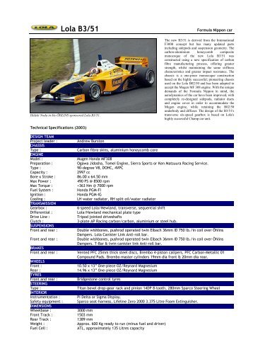 03 Lola B3/51 - Motorsports Almanac