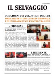 DUE GIORNI COI VOLONTARI DEL 118 IL PROCESSO L ...