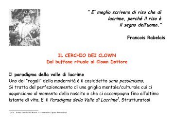 Il cerchio del clown - Ridere per Vivere