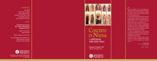 Concerto di Natale Programma - Unione Provinciale Artigiani Padova