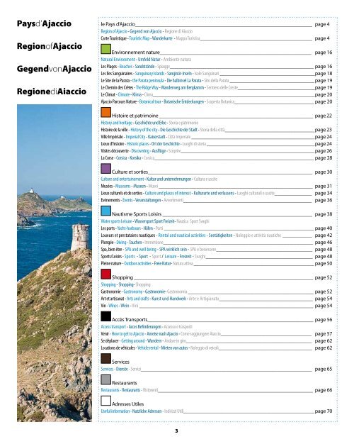 Reiseninformationen (PDF) - Office de Tourisme d'Ajaccio