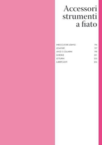 Accessori strumenti a fiato - domus musica