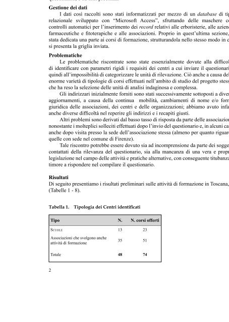 pubblicazione - Agenzia Regionale di Sanità della Toscana