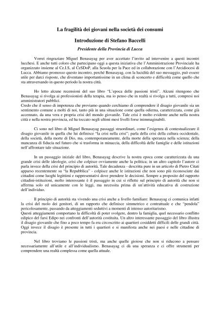 stampa quadernino Benasayag A4.pdf - Provincia di Lucca