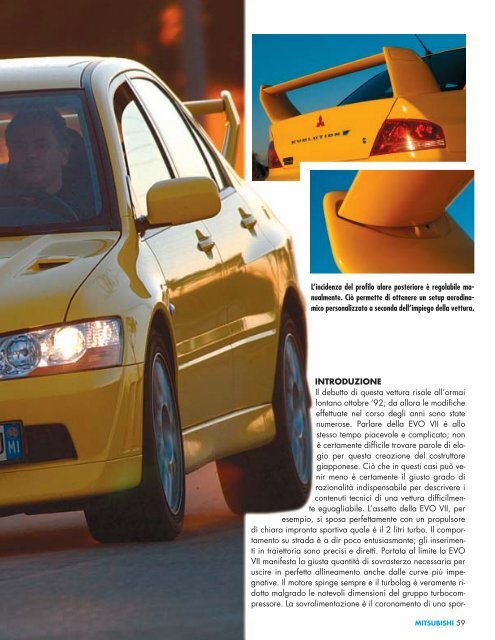 Mitsubishi EVO VII - Mitsubishi Lancer EVO CLUB Italy