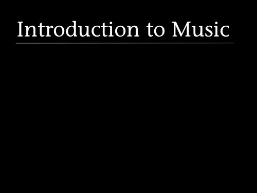 Characteristics: Texture - Introduction to Music SMUS 110