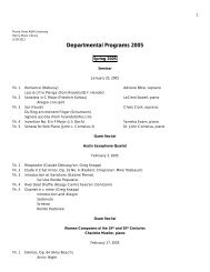 Departmental Programs 2005 - Prairie View A&M University