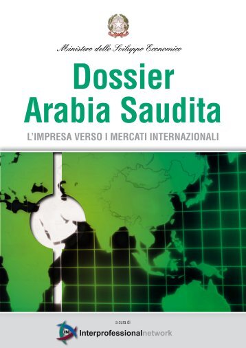 Dossier Arabia Saudita - Ministero Attività Produttive