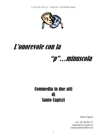 L™onorevole con la p minuscola - di Santo Capizzi - NoiTeatro.it