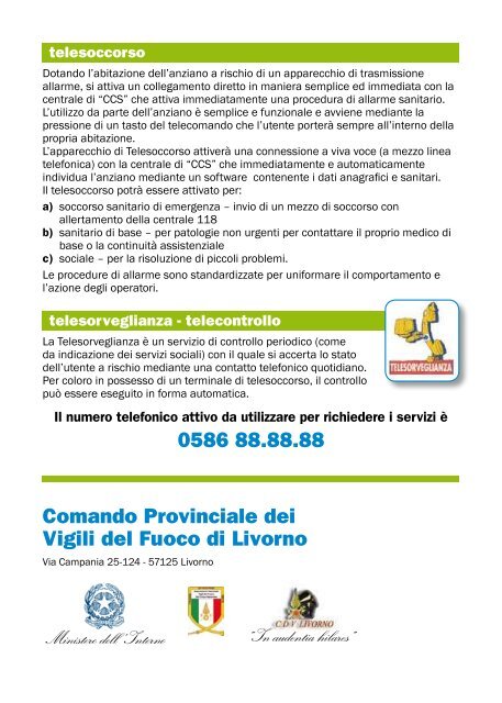 Opuscolo Informativo Anziani Fragili - Comune di Livorno