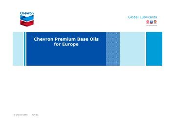 Chevron Group II Base Oils - Multisol