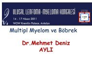 Nefroloji - Lenfoma Myeloma Derneği