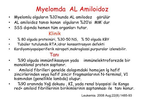 Nefroloji - Lenfoma Myeloma Derneği