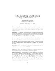 The Matrix Cookbook - Orion.uwaterloo.ca
