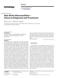 Hair Shaft Abnormalities – Clues to Diagnosis and Treatment