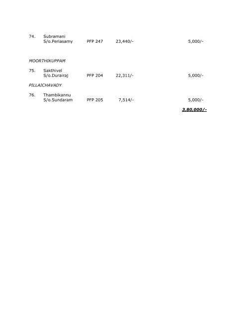 The Manner of Execution Subsidy Programme