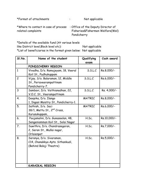 The Manner of Execution Subsidy Programme