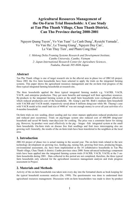 Image Nguyễn Văn Trường image beautiful image beautiful image beautiful - Agricultural Resources Management of the On-Farm Trial Households