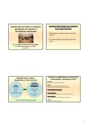 Estimación de GHG en unidades ganaderas en relación a ...