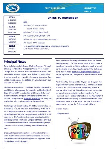 Newsletter number 8 - Year 7 EDUBLOG