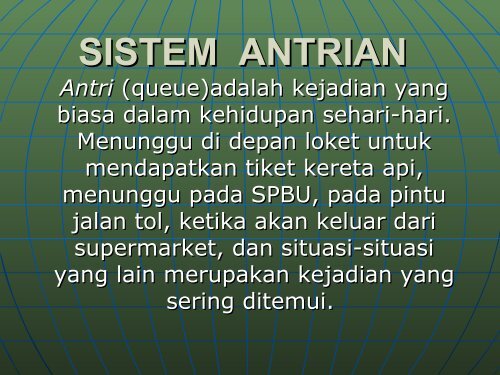 Teori Antrian