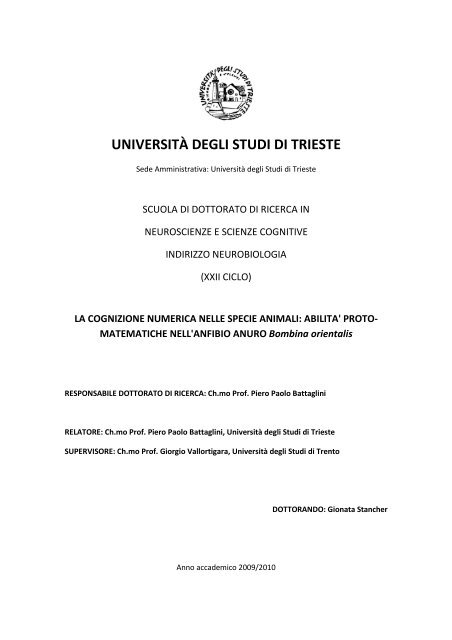 TESI def.12.pdf - OpenstarTs - Università degli Studi di Trieste