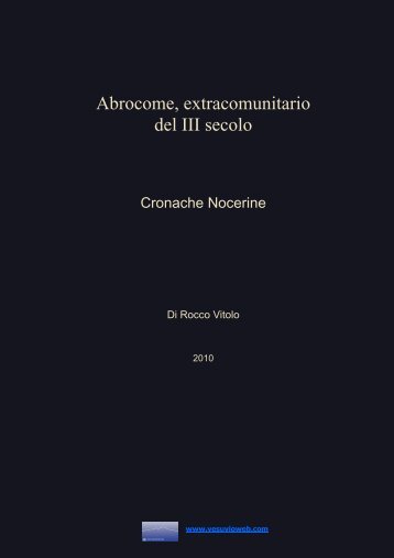 Abrocome, extracomunitario del III secolo - Vesuvioweb.com