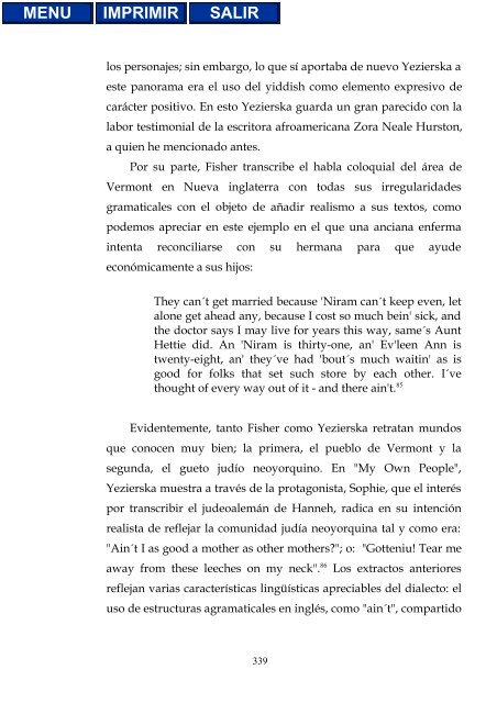 i INDICE Página Introducción iv Notas x Capítulo I. Anzia Yezierska ...