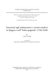 Istruzioni agli ambasciatori e inviati medicei in Spagna e nell'“Italia ...