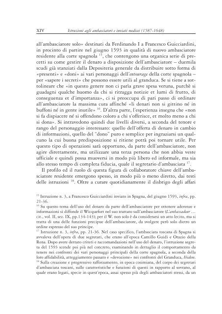 Istruzioni agli ambasciatori e inviati medicei in Spagna e nell'“Italia ...